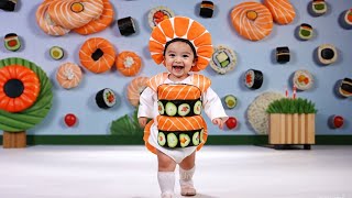 Cute and Trendy Fashion Show! Babies in Delicious Food Costumes