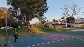 Trick shots at the park W/ brother Tony