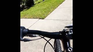 Riding my new bike