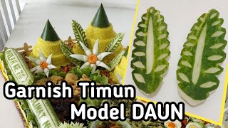 Garnish Timun - Model Daun