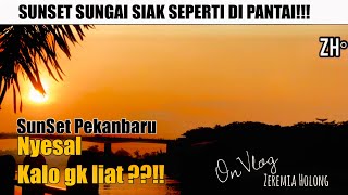 OnVlog - Indahnya Sunset Sungai Siak Taman Rumah Singgah Tuan Kadi Sangat Indah