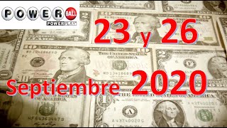 ✔Como GANAR🤑 la Lotería Powerball  (23  y  26 / 09 / 2020)