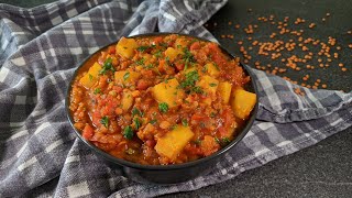 Kartoffel Linsen Eintopf | Veganer Bauerntopf | Moriis Kitchen