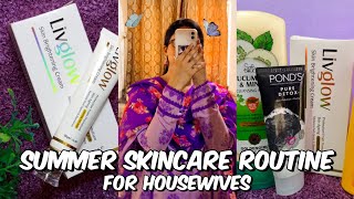 Skincare with affordable products | Best night cream for summers 🌞 | My full day routine ✨