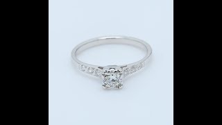 Vintage Solitaire Diamond Engagement Ring