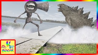 Сиреноголовый против Годзиллы в реальной жизни! Godzilla vs. Siren Head in real life 哥吉拉大戰警笛頭