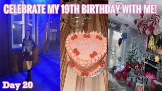 VLOGMAS DAY 20! CELEBRATE MY 19TH BIRTHDAY WITH ME! | GIFTS, CAKE & MORE 🎉 🍰