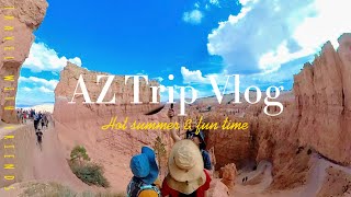 Arizona Relaxing Trip Vlog | Saguaro park, Horseshoe bend, Bryce canyon, Petrified forest