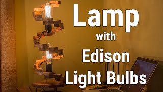 Lamp with Edison Light Bulbs | Светильник с лампами Едисона