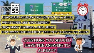 How Many Miles Do You Drive Per Shift?