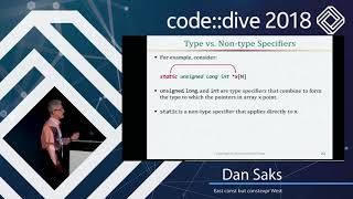 East const but constexpr West - Dan Saks - code::dive 2018