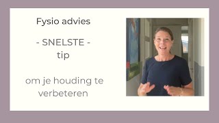 SNELSTE tip (1sec) om je houding te verbeteren! - Fysio Advies