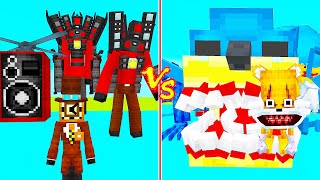 Shin Sonic Tapes Vs Titan Speakerman And Clock Man In Minecraft. Which Team Is Strongest?