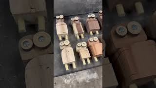 Making robot boxes #asmr #woodworking #robot