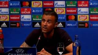 Luis Enrique: "Messi es el fútbol total, sería poco inteligente ponerle límites"