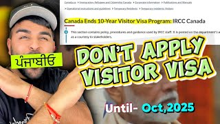 Canadian Visitor Visa Major Changes🇨🇦 Nov,06,2024|| apply & refusal guaranteed 😞 #visitorvisa