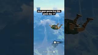 The Legend of Zelda: Tears of the Kingdom. Falling off a sky island. #gameplay