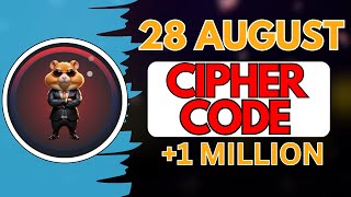 28 AUGUST Hamster Kombat DAILY CIPHER Today: Claim 1,000,000