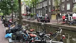 Red Light District Amsterdam / Rosse buurt / De Wallen op 20 augustus 2018