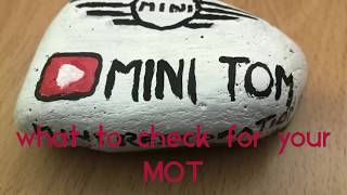 How to check your car for an MOT