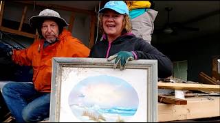 Third Wave Volunteers- a Grandmothers gift buried in her  house at Mexico Beach hurricane Michael.