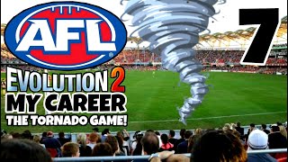 AFL EVOLUTION 2 MY CAREER! EP 7! THE TORNADO GAME!