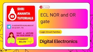 ECL NOR and OR gate #digitalelectronic  #electronicsengineering #digitalelectronic  #ttl