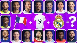 Can You Guess The Player By Their Song , Nationality And Club 👕🔊  Football Quiz 2024