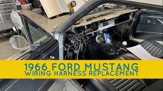 1966 Ford Mustang Wiring Harness Remove & Replace Timelapse