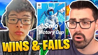 Solo Victory Cup Wins & Fails - AsianJeff, Clix, Bugha, Reet | AussieAntics Highlights