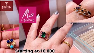 2024 Latest Gold Rings Earrings Pendant Sets Designs With Price/Mia by Tanishq/Gold Earrings/Deeya