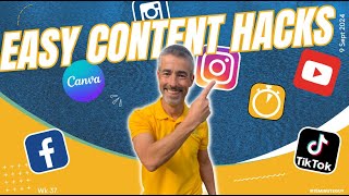 How can content be this easy?  Content Ideas for Growth on LinkedIn and Instagram