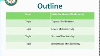 Biodiversity, MSc  Lecture# 1