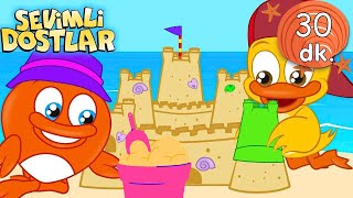 Kumdan Kale Yapalım🏰🪣 Sevimli Dostlar Tatilde⛵ Bebek ve Çocuk Şarkıları I Adisebaba TV