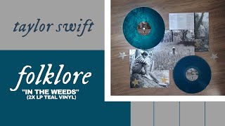 Taylor Swift - Folklore "in the weeds" Deluxe (Teal Vinyl) | UNBOXING