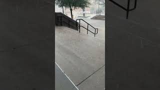 Heavy rainfall with hail in North Texas. Severe weather. 3-16-23