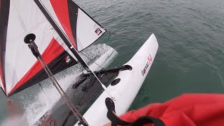 Sailing TOPAZ 14 in 20 knots wind