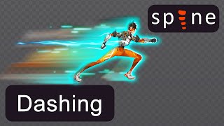 Spine 2D: Tracer(Overwatch) #7: Dashing Animation