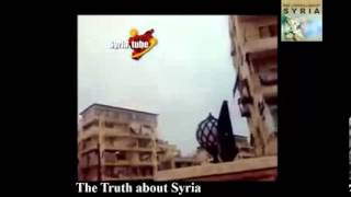 Syria   Aleppo   Opposition's Activists Fabricating a Death Scene at the Mosque