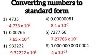 converting number to standard forms with sums to practice in description 1st variety worksheet