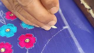 making of kid blouse with threads