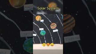 Solar System Painted by 5 year child#solarsystem #trending #viral #kids #art #painting #kinder #poem