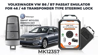 How to Install and Program MK3 Steering Lock Emulator for VW Passat B6/B7 proximity remote key 46