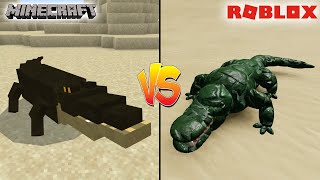 MINECRAFT CROCODILE VS ROBLOX CROCODILE - WHICH IS BETTER