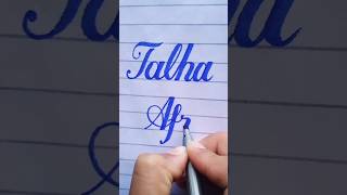 Talha Afridi #shorts #shortvideo #calligraphymasters #handwriting #cursivewriting #calligrapher