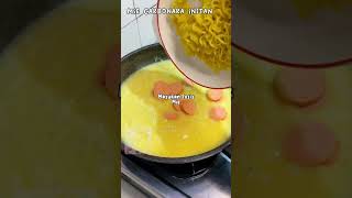 Mie Carbonara Instan🍜🍜 #shorts  #bingdaily #mie #fypp #fypviral #fypshort #babybus