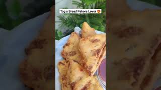 Street Crispy Bread Pakora Only in ₹10 😍 | Bread Pakoda Recipe #shorts #breadpakoda #food #foodie