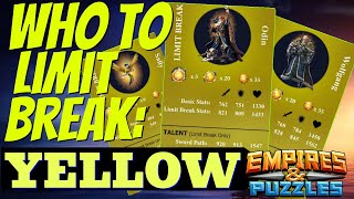 Top 10 Heroes to Limit Break in Yellow: Empires and Puzzles