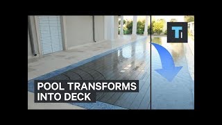 Pool transforms into a deck