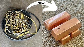 Copper Wire Meltdown! (Old electrical cords)